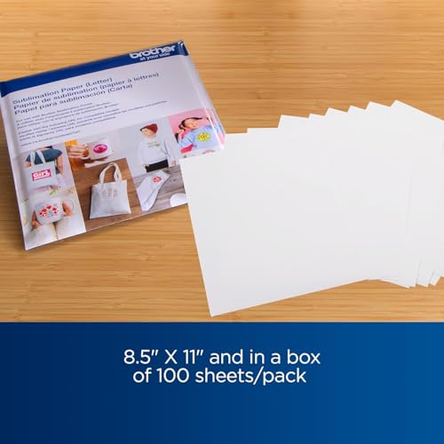 Image of Brother Sublimation Printer, Color Ink Cartridge Set and 100 Sheets Sublimation Paper