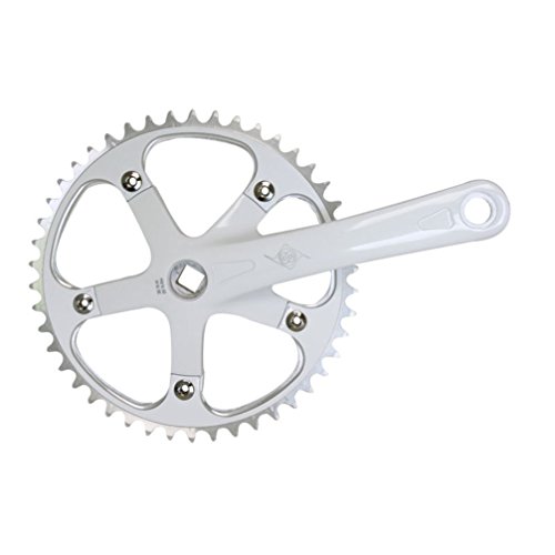 Origin8 Track/SS Crankset, 165mm x 46mm, White