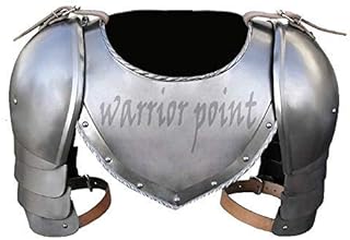 Medieval Iron Gorget Spaulders Arm Shoulder Set Viking Crusader Pauldrons Armor