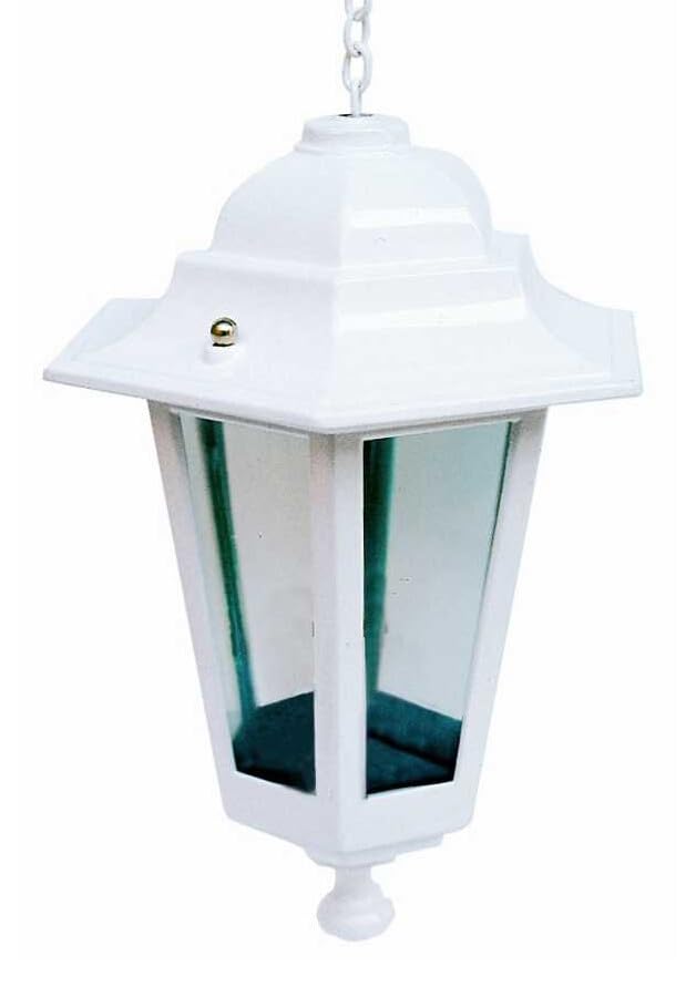 Colgante exterior - colgante para iluminación exterior, color blanco, diseñado para resistir condiciones climáticas, fácil instalación y mantenimiento