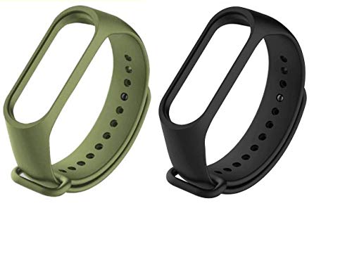 Image of TechMount� Wristband Band Straps Replacement Belt for Xiaomi Mi Original Bands Pack of 2