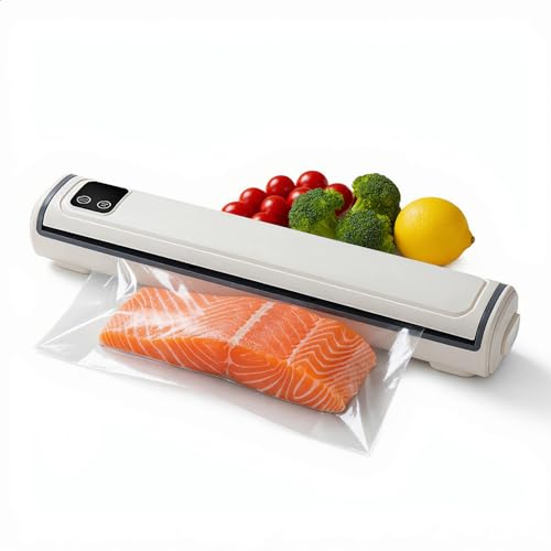 Vacuum Sealer Machine – Compact Size, Quick Sealing Cycle (10‑20s), Dry & Moist Food Modes, Includes Cutter and 10 Sealer Bags - image 1