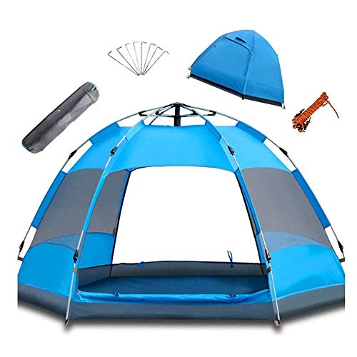 Carpa GeRRiT para camping 3-5 personas, pop-up, doble capa miniatura 2