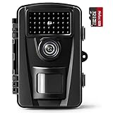 COOLIFE Wildkamera 28MP Wildtierkamera No Glow 940nm IR LEDs Wildkamera mit Bewegungsmelder Nachtsicht Weiter Winkel 100° IP66 Wasserdicht Nachtsicht Wildkamera mit 32G Speicherkarte, PH700A-