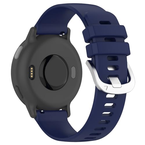 Correa de silicona 20mm para Garmin Approach S50 azul miniatura 2