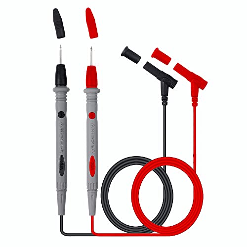 Cordon de Test, 1 Paire de Câble Multimètre 107 cm, 1000 V / 20 A, Noir & Rouge Cover
