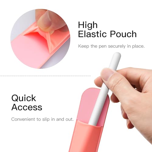 Image of MoKo Adhesive Pencil Case Holder Sticker for Apple Pencil, 2Pcs Conch Shell