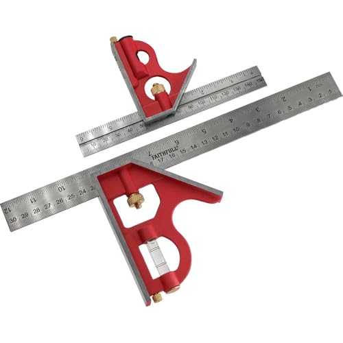 Combination Square Twin Pack 150mm (6in) & 300mm (12in) 1 Combination Square Twin Pack 150mm (6in) & 300mm (12in)