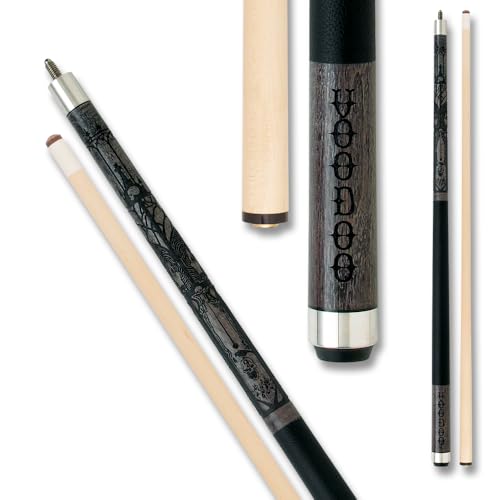 VOODOO Billiards Pool Cue Stick - Grey - Cemetery - 18oz