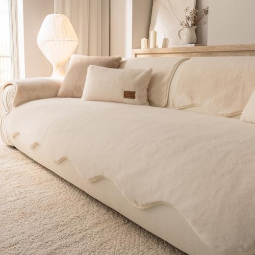 YKFN ソファーカバー 冬用 あったか 滑り止め 犬猫対策 マルチカバー ソファー ソファパッド かけるだけ 替えソファカバー ソファーシート 座面のみ 1人2人掛け 肘付き 肘なし 防塵 汚れ防止 傷防止 爪とぎ防止 無地 ソファーシーツ カウチ カー