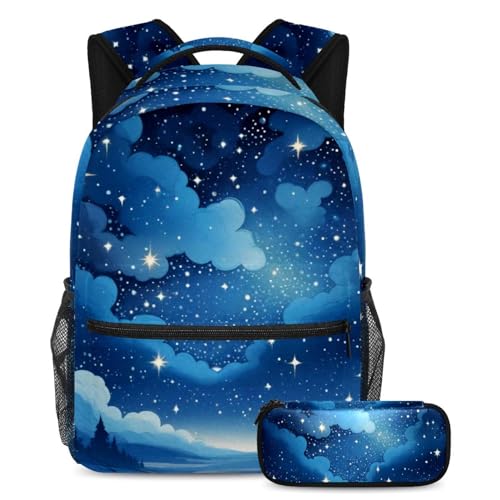 Cartables ciel étoilé bleu pour la rentrée scolaire des ados