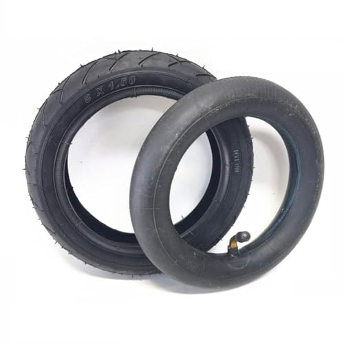 Opatiny Chambre à air et pneu extérieur de 20,3 cm 8 x 1,50 pour tricycle ou landau, construction en caoutchouc, 205 x 40 mm, noir