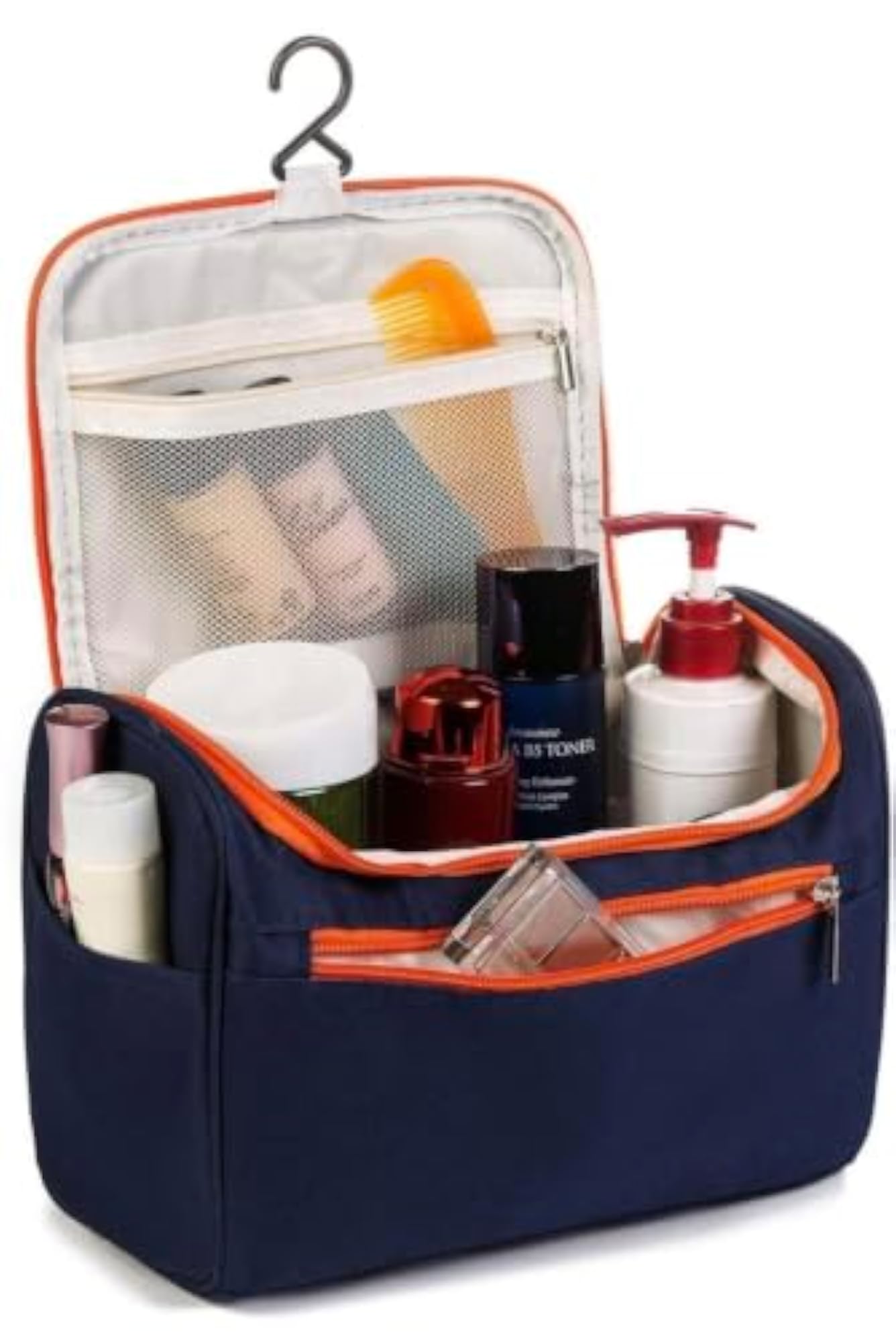 Travel Toiletry Kit Bag with Hook, Makeup Organiser
