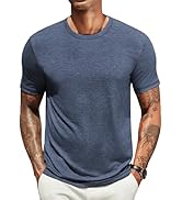 COOFANDY Men's T Shirts Short Sleeve Soft Crew Neck Lightweight Tee Shirts Casual Summer Basic Tops