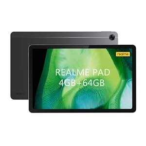 realme Pad WiFi Tablet de 10,4″ 2K Display, Tablet 64GB, Altavoces Cuádruples Dolby con Micrófonos, Helio G80, Batería de 7100mAh, Quick Charge 18W, Cuerpo de Metal 6.9mm, Android11