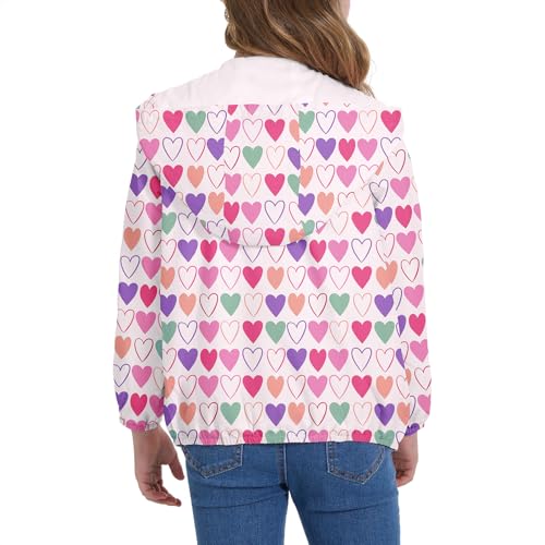 American Trends Girls Rain Jacket Lightweight Waterproof Raincoat for Girls Kids Rain Coat Windbreaker Jacket Size 4-10 Years4