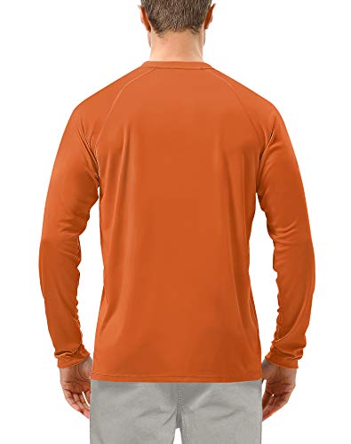 Image of Roadbox Mens UPF 50+ UV Sun Protection Shirts Outdoor Long Sleeve SPF Rash Guard for Fishing Hiking Swimming Running