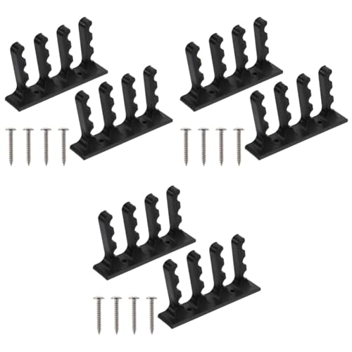 BESPORTBLE 6pcs Wall Mounted Bow Arrow Holder Rack Storage Brackets Screws for Elegant Display and Against Scratches and Water Damage