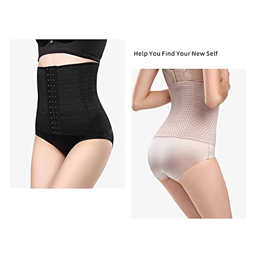 Suiuoi 2Pcs Waist Trainer,3 Hook 4 Steel Bones Corset Shapewear Body Shaper Corset, Tummy Control Girdle Band Steel Boned (Xx-Large) #TOP2