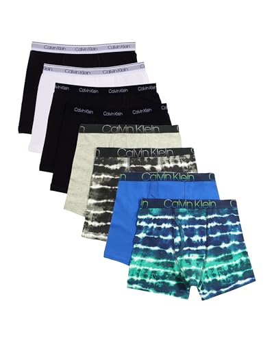 Image of Calvin Klein Kids Boys' Modern Cotton Boxer Brief Underwear 8-Pack