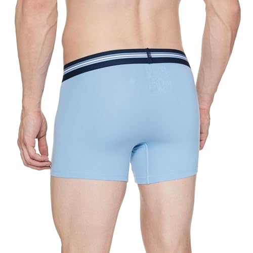 Image of Jockey UI21 Men's Super Combed Cotton Elastane Stretch Printed Trunk with Ultrasoft Waistband (Pack of 2 Colors & Prints May Vary)