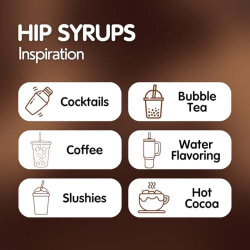 Hip Syrups - Root Beer Sugar Free Simple Syrup Designed for Water Flavor, Bubble Tea, Boba Tea, Cocktails, Root Beer Flavoring, Water Enhancer, Drink Mix for Ice Tea & More, Zero Calorie Flavoring, Keto Friendly, Sugar Free
