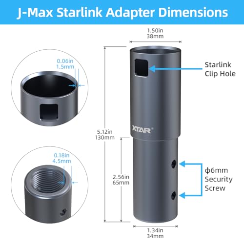 Image of Mounting Kit for Marine Yacht Ship RV, Pipe Mount Adapter, Pole Mount,Marine Antenna Mount for Starlink Internet Kit Satellite V2 (Mount KT 2)