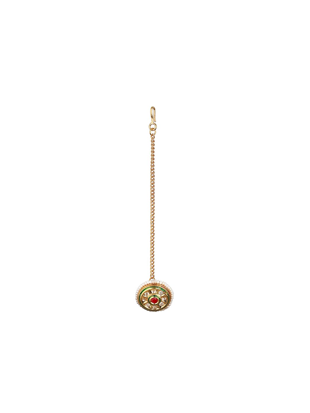 Saraf RS Jewellery- Kundan Studded Rajasthani Borla Mangtika (B0C8V51HD9) Amazon Price History, Amazon Price Tracker
