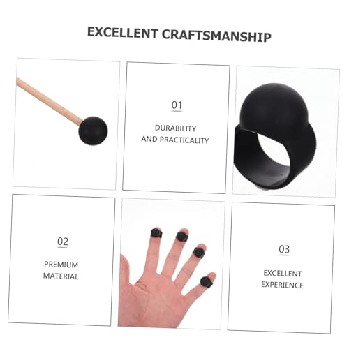 Set premium de baquetas con protectores para dedos miniatura 6