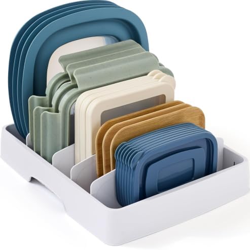 YouCopia StoraLid Food Container Lid Organizer for Kitchen Cabine...