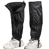 Wanocean 2Pcs Lawn Care Leg Gaiters for Hiking, Waterproof Trimming Leg Protectors, Leg Guards for Weed Eating, Adjustable Leg Chap for Outdoor Garden for Men and Women