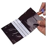 neoLab 1-7132 LDPE Kunststoffbeutel, 120 mm Breite, 170 mm Höhe, Schwarz (100-er Pack)