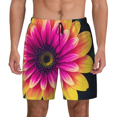 Short pour la plage hawaïenne rétro et floral pour homme