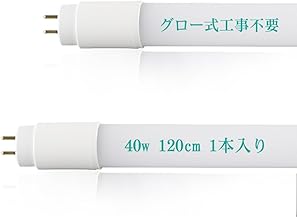 LED Fluorescent Bulb, 40 W Shape Equivalent, T8 Straight Tube, 16 W Power Consumption, Energy Saving, 47.2 inches (120 cm), G13 Base, Daylight White (5500K), High Brightness, 2,000 LM, Glow Type