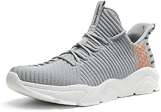 DREAM PAIRS Men’s Light Grey Running Tennis Shoes Mesh Lightweight Breathable Sneakers Size