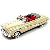 1949 Roadmaster Cream with Red Interior 1/18 Diecast Model Car by Motormax 73116cream