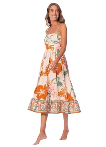 Maaji Nostalgic Florals OLLARI Midi Dress at Amazon Women's Clothing store