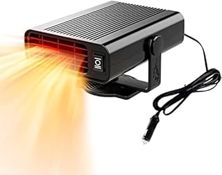 Portable Car Heater 12 Volt 150W That Plugs Into Cigarette Lighter, 2 in 1 Heating/Cooling Fan 360° Rotatable Quick Demister Defroster for Car