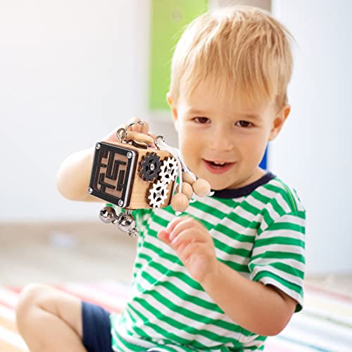 Cubo Ocupado, Brinquedos sensoriais ocupados da atividade do cubo, Aprenda a amarrar sapatos de made