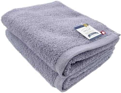 今治(Imabari) タオルブランド ふわリッチすうっと ミニバスタオル 40×110cm パープル 2枚セット スーパーゼロ使用 綿100% ボリューム 吸水 ふわふわ 国産 日本製