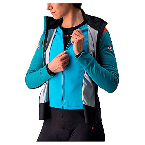 CASTELLI Alpha Ros 2 W Veste Chaqueta, Azul Azul/Azul, S para Mujer