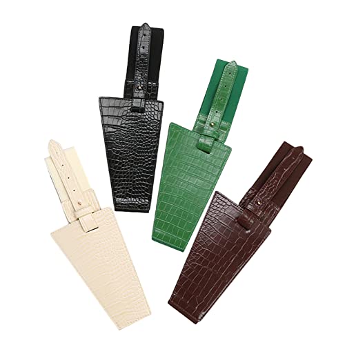 QXPDD Women Stretchy Wide Waist Belt,Vintage Elastic Asymmetrical Belts Corset Cinch Belt Waistband for Dress,Brown2