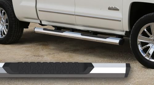 Nerf Bar Octa Series con Step Pads y acabado cromado