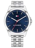 Tres manecillas Tommy Hilfiger Reloj Analógico para Hombre. de Cuarzo con Correa en Acero Inoxidable 01791713