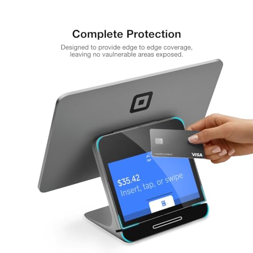 magglass Screen Protector Designed for Square Register (3 Piece) UHD Protective Tempered Glass Guard - Thumbnail 4