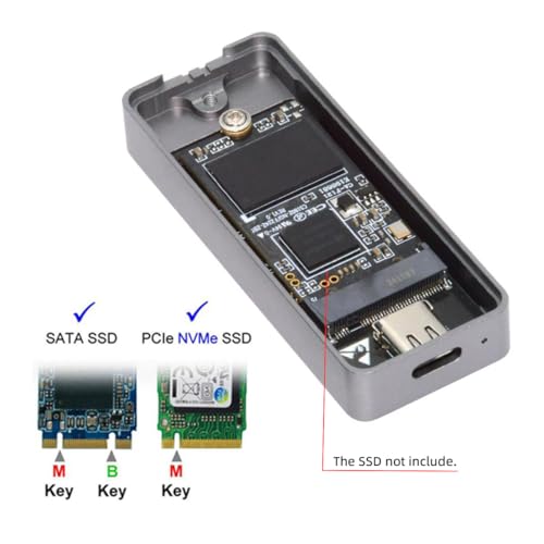 Carcasa Externa USB4 Type-C 20Gbps para SSD M.2 2242 miniatura 7