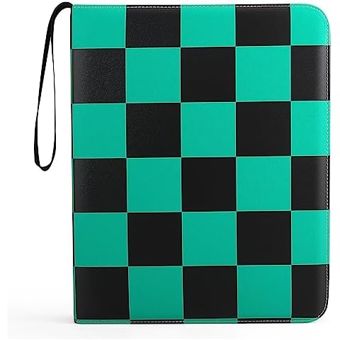 Anime Green 9 Pocket Trading Card Binders for 900 Cards Cover