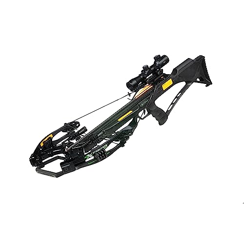 Xpedition Archery Viking X430 Crossbow Package with Cranking Device, 4 x 32 Illuminated Scope, 6-Bolt Quiver, Three 20" Bolts, Shoulder Sling, and Cocking Rope - Thumbnail 4