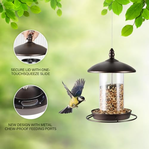 Metal Bird Feeder For Outside Hanging,Wild Bird Feeders thumb #6