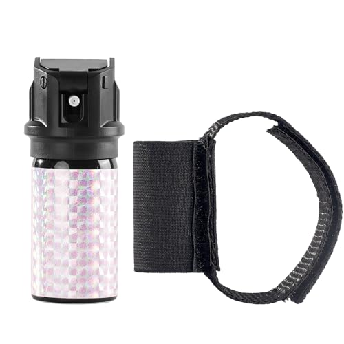 papasafety Spray de défense Personnel 40 ML - Dispositif de sécurité légal avec Jet Longue portée, Trace UV Invisible, Sangle de Poignet, idéal pour Femmes et déplacements urbains